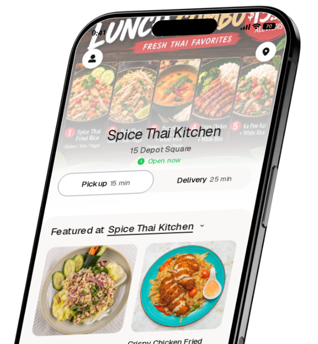 Spice Thai Kitchen app preview