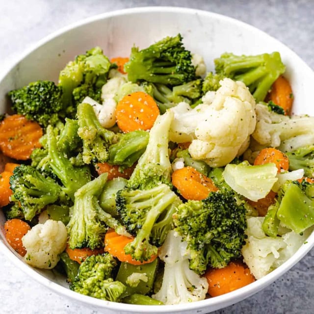 Steamed Vegetables Side.