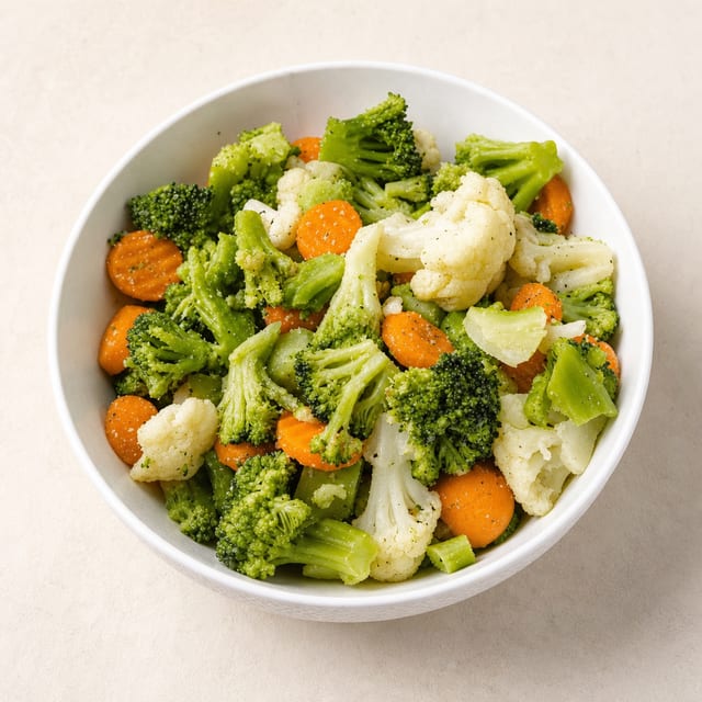 Steamed Vegetables Side.