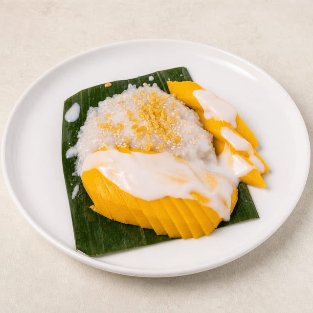 Mango with Sweet Sticky Rice.